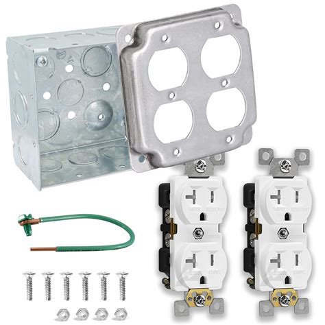 4 way metal plug box|4x4 electrical box kit.